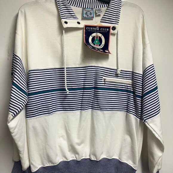 VINTAGE Van Huesen Custom Club International golf polo with embroidered logo - Picture 1 of 6